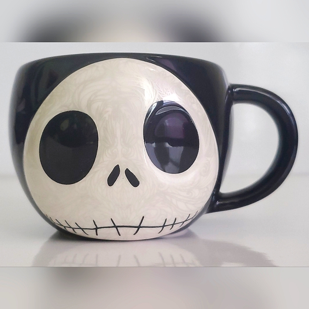 Disney Nightmare Before Christmas Jack Iridescent Moon Face Coffee Mug 17oz NEW